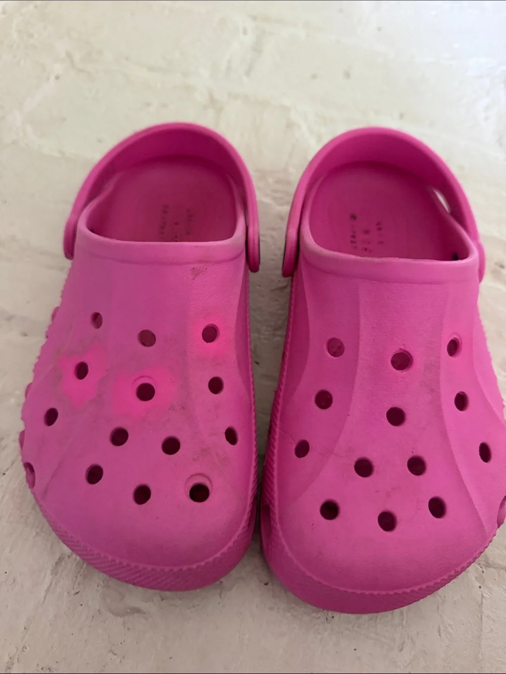 Big Kids crocs size J 3 used condition tons of life
